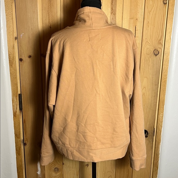 MADEWELL (MWL) Ribbed Funnelneck Sweatshirt - Picture 8 of 10